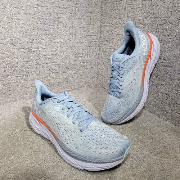 Hoka One One Clifton 8 Women's Size US 10.5B Blue Fog Athletic Running Sneakers. - Picture 6 of 14